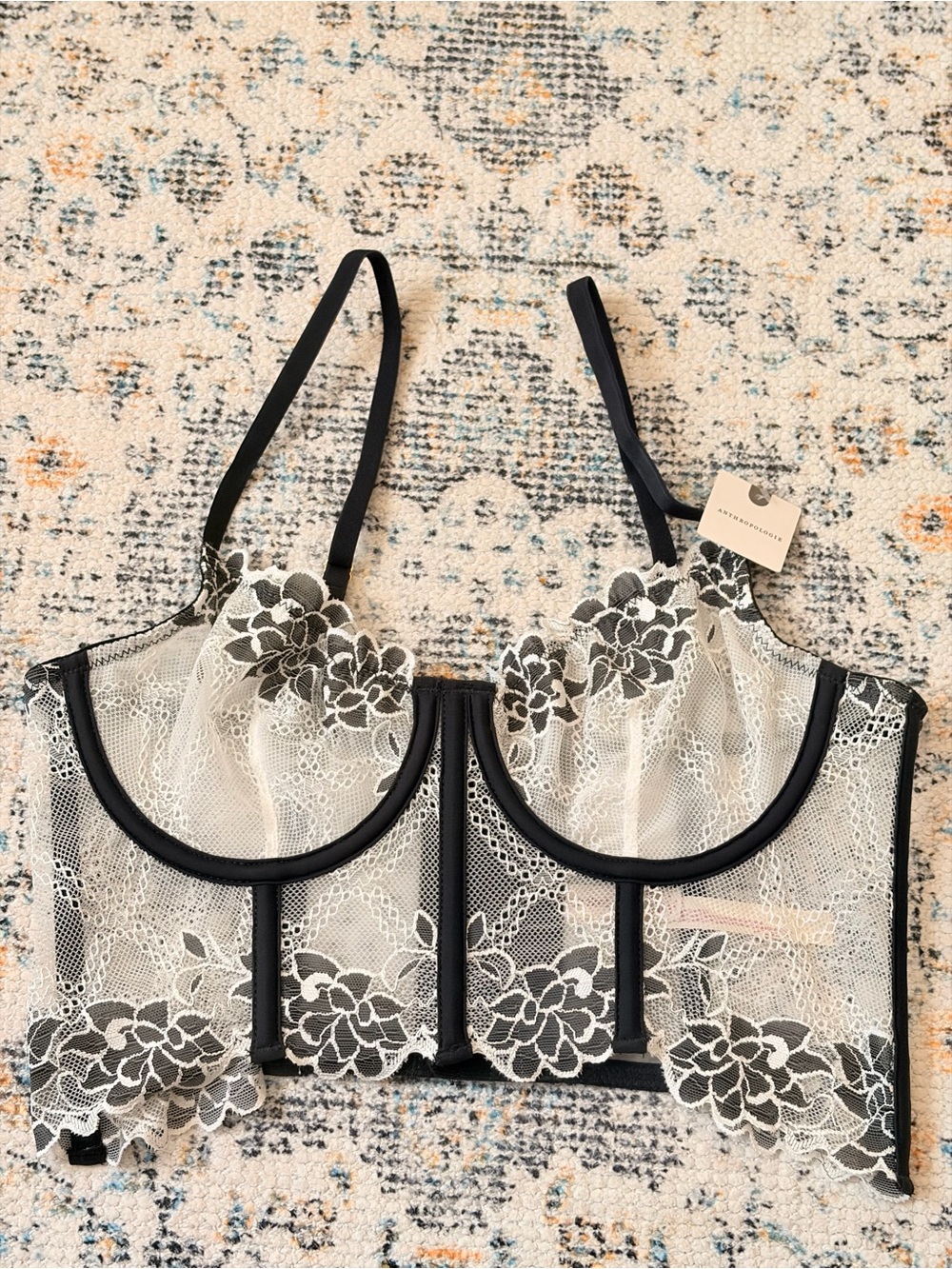 LyreBird Lace & Mesh Corset
Bralette | Anthropologie New with Tags - Picture 5 of 7